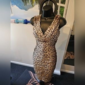 Tadashi Leopard Print Dress - Size 4